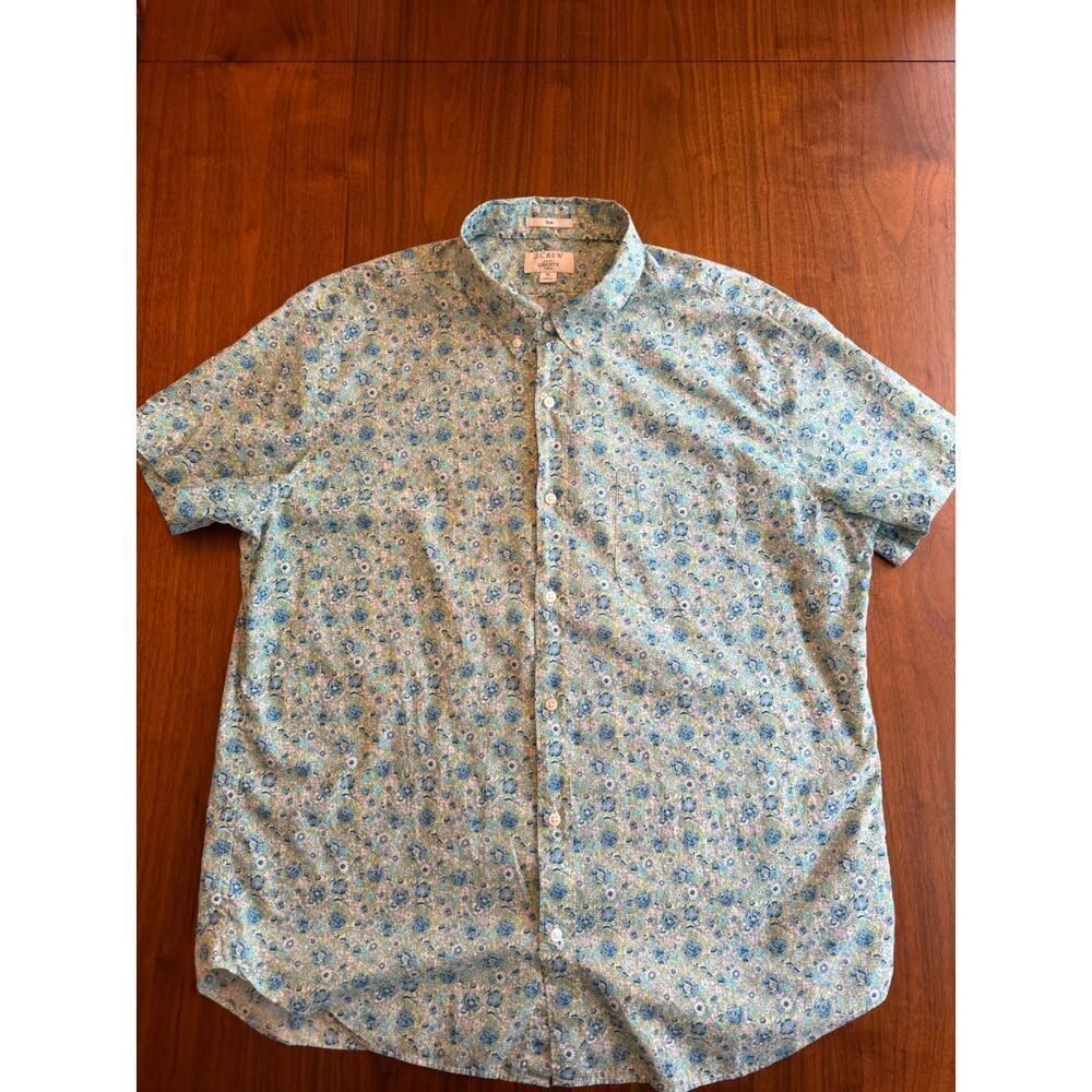 J.Crew Men's Slim SS Floral Print Shirt in Liberty Fabrics Danjo - Size XL